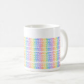 Mug Créez Votre Propre Message Caché et Nom Arc-en-Cie (Devant droit)