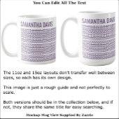Mug Créez Votre Propre Message Caché Long & Nom 151PW