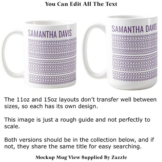 Mug Créez Votre Propre Message Caché Long & Nom 151PW