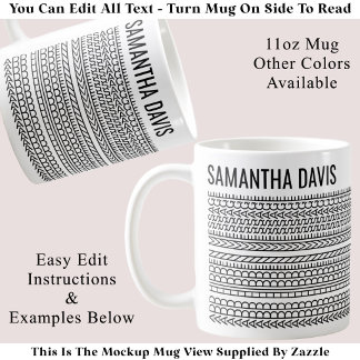 Mug Créez Votre Propre Message Long Caché & Nom 151BW