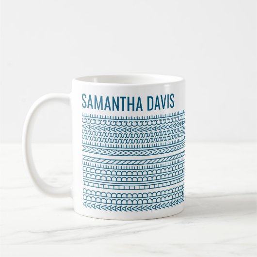 Mug Créez Votre Propre Message Long Caché & Nom 151TW (Gauche)