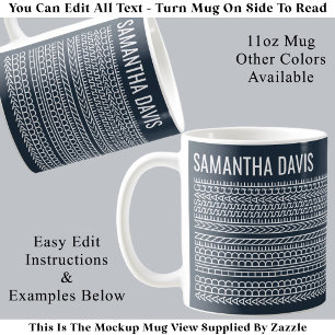 Mug Créez Votre Propre Message Long Caché & Nom 151WB
