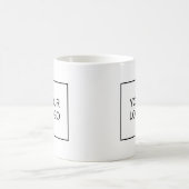 Mug Créez votre propre Modèle de conception simple Ajo (Centre)