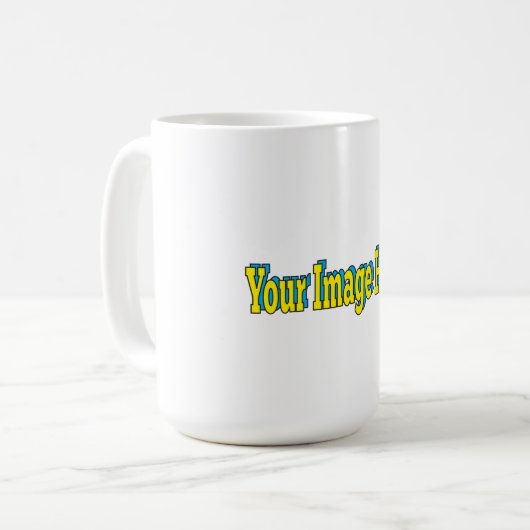 Mug 🤍 Créez votre propre Modèle personnalisé (Devant gauche)