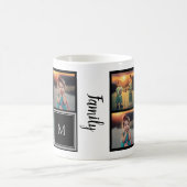 Mug Créez votre propre monogramme de collage de photos (Centre)