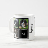 Mug Créez votre propre monogramme de collage photo de  (Devant gauche)