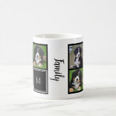 Mug Créez votre propre monogramme de collage photo de  (Centre)