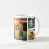 Mug Créez votre propre monogramme de nom de collage de (Devant droit)