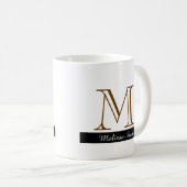 Mug créez votre propre muqueuse monogramme (Devant droit)