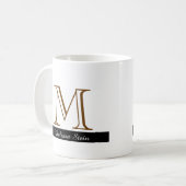 Mug créez votre propre muqueuse monogramme (Devant gauche)