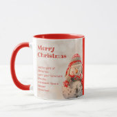 Mug Créez votre propre Noël de famille rouge (Gauche)