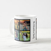 Mug Créez votre propre nom de famille de collage photo (Devant gauche)