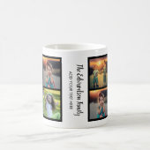 Mug Créez votre propre nom de famille de collage photo (Centre)