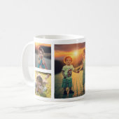 Mug Créez votre propre nom de monogramme de collage ph (Devant gauche)