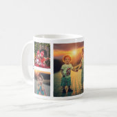 Mug Créez votre propre nom de monogramme de collage ph (Devant gauche)