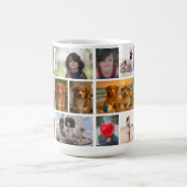 Mug Créez votre propre personnalisation de 18 photos (Centre)