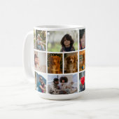 Mug Créez votre propre personnalisation de 18 photos (Devant gauche)