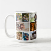 Mug Créez votre propre personnalisation de 18 photos (Gauche)
