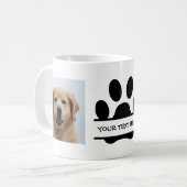 Mug Créez votre propre photo de chien Empreinte de pat (Devant gauche)