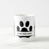 Mug Créez votre propre photo de chien Empreinte de pat (Centre)