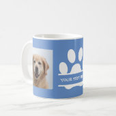 Mug Créez votre propre photo de chien Empreinte de pat (Devant gauche)