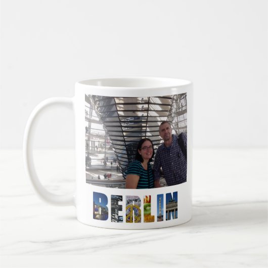 Mug Créez votre propre photo de vacances Berlin Allema (Gauche)