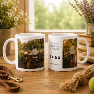 Mug Créez votre propre photo Mon meilleur ami a quatre