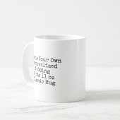 Mug Créez votre propre police de caractères manuscrite (Devant gauche)