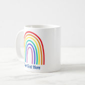 Mug Créez votre propre pot-de-vin moderne Rainbow Teac (Devant gauche)
