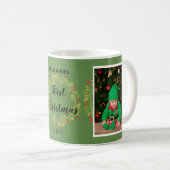 Mug Créez votre propre premier Noël de bébé de Noël (Devant droit)