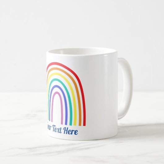 Mug Créez votre propre professeur moderne Rainbow (Devant droit)