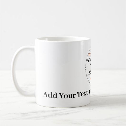 Mug Créez Votre Propre Promotion de Marque Simple (Gauche)