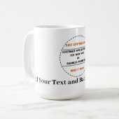 Mug Créez Votre Propre Promotion de Marque Simple (Devant gauche)
