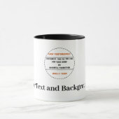 Mug Créez Votre Propre Promotion de Marque Simple (Centre)