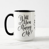 Mug Créez votre propre proposition de mariage Mariage (Gauche)