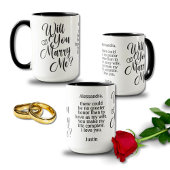 Mug Créez votre propre proposition de mariage Mariage