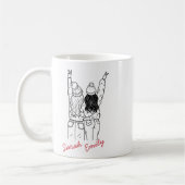 Mug Créez votre propre sera votre servante d'honneur m (Gauche)