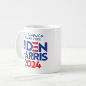 Mug Créez votre propre Slogan de campagne Biden Harris (Devant gauche)