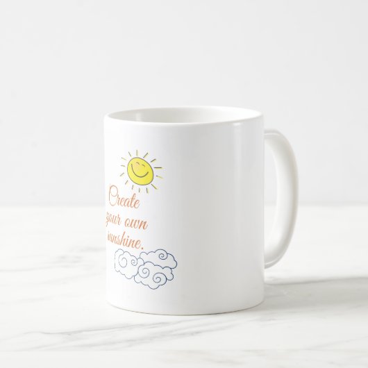 Mug Créez votre propre soleil (Devant droit)