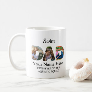 Mug Créez votre propre sport papa photo collage natati