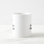 Mug Créez votre propre texte personnalisé avec un Coeu (Centre)