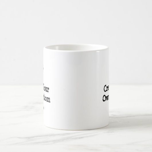 Mug Créez votre propre texte personnalisé avec un coeu (Centre)