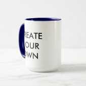 Mug Créez votre propre tonus combo personnalisé NAVY B (Devant gauche)
