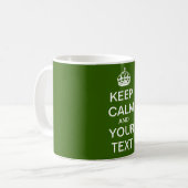 Mug Créez votre texte fait sur commande "gardent le (Devant gauche)