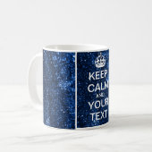 Mug Créez votre texte fait sur commande "gardent le (Devant gauche)