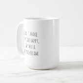 Mug Crème anglaise drôle (Devant gauche)