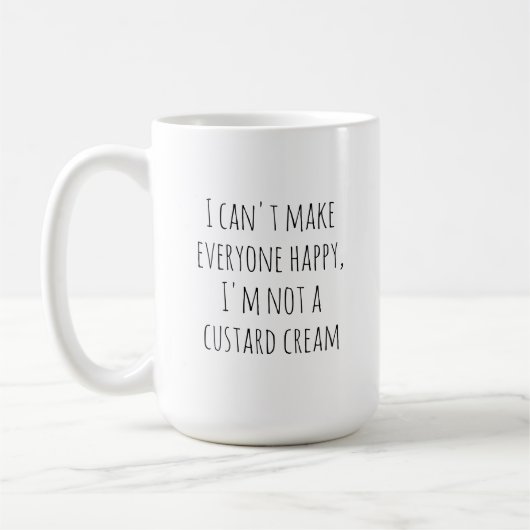 Mug Crème anglaise drôle (Gauche)