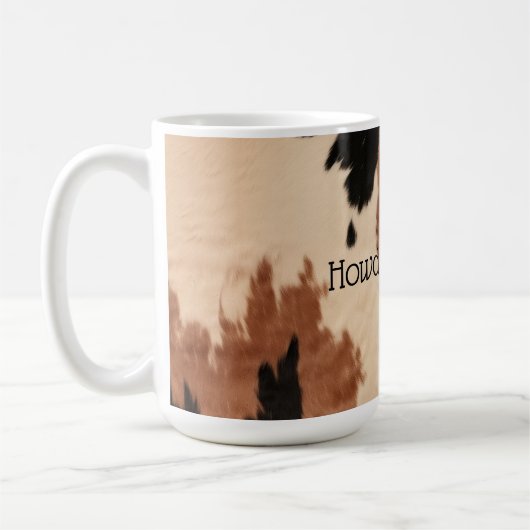Mug Crème Brown de cowhide (Gauche)