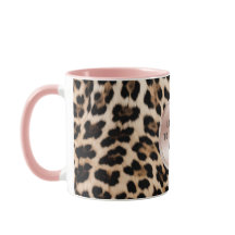 Crème Brown Léopard noir rose
