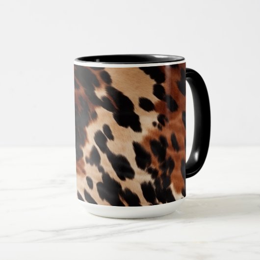 Mug Crème Brown noir (Devant droit)